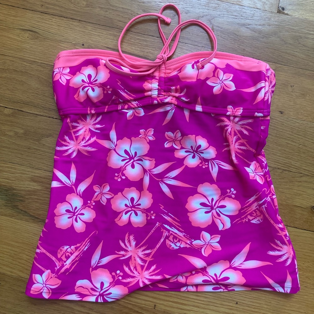 Arizona swim top. Size small. Coral / pink